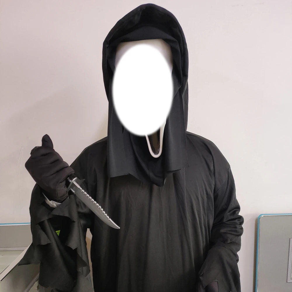 Halloween Adult Male Demon Horror Movie Death Costume Dress Accessories Props - View 3