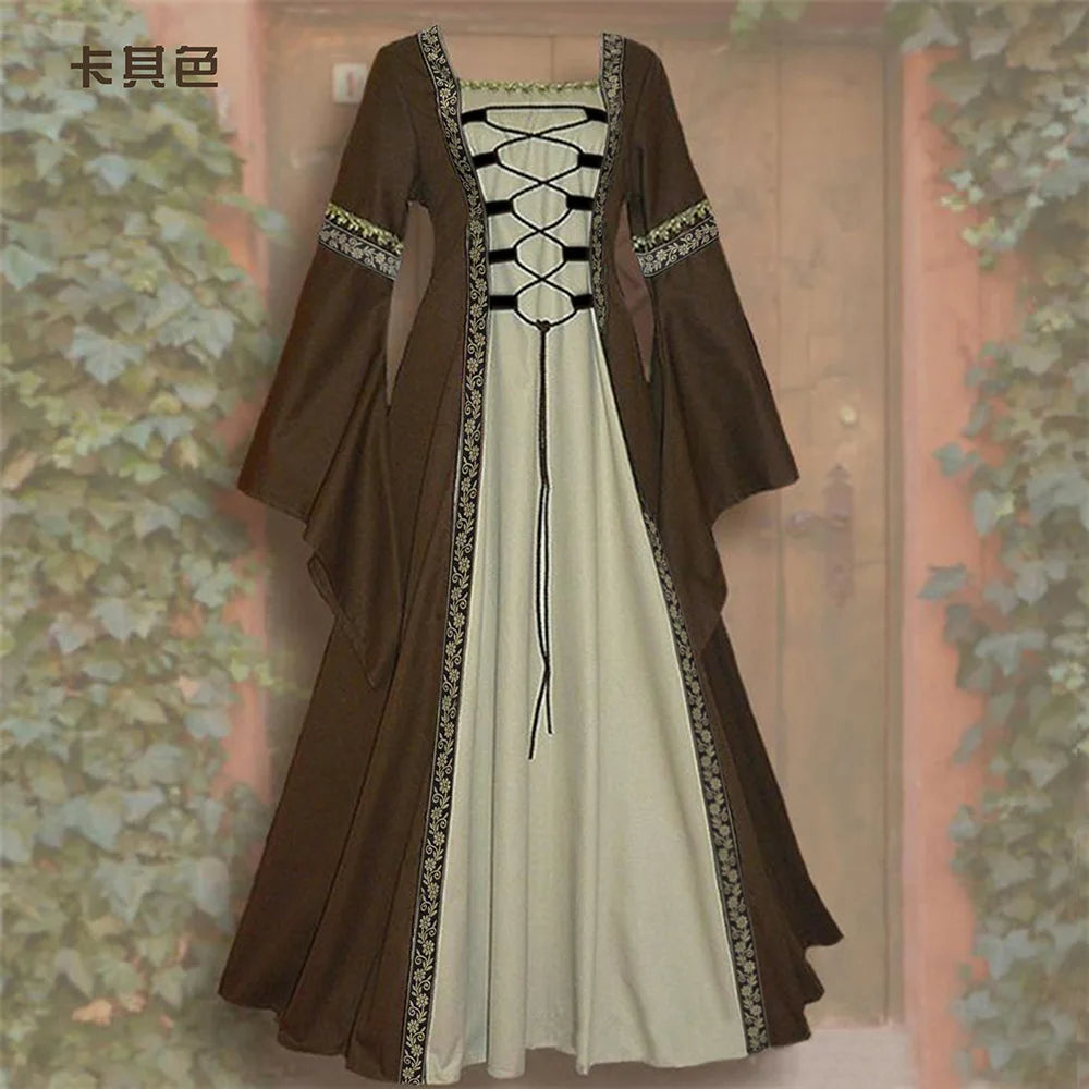 Women's Medieval Dressing Big Swing Vintage Long Sleeve Hollow - product image 10