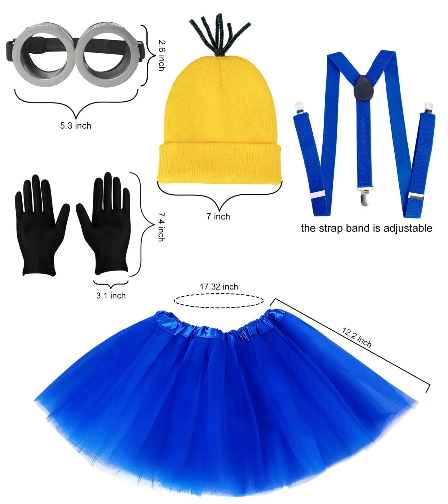 Girls' 5-Piece Halloween Costume Accessory Set