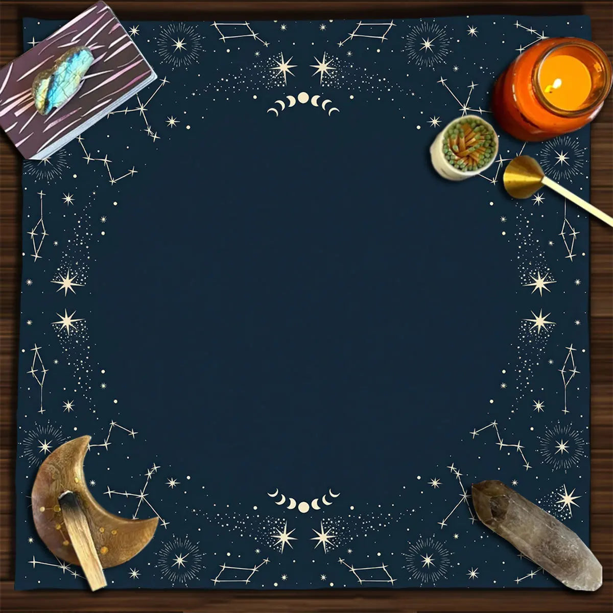 Sun & Moon Celestial Tarot Altar Cloth