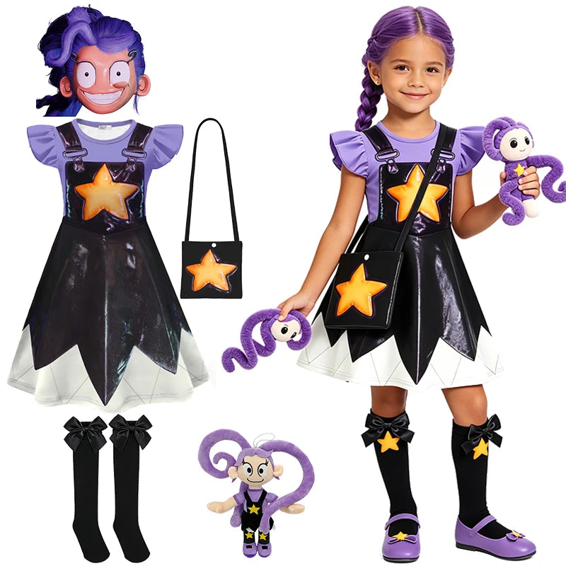 Poppy Playtime-Inspired Lily Costume for Girls | Doll Dress-Up