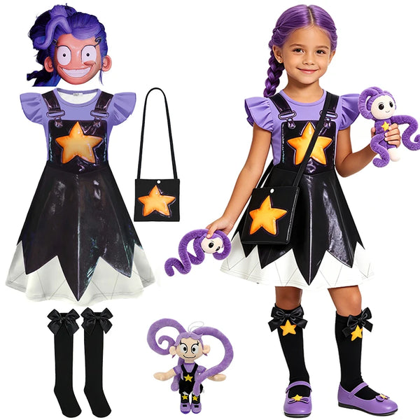 Poppy Playtime-Inspired Lily Costume for Girls | Doll Dress-Up