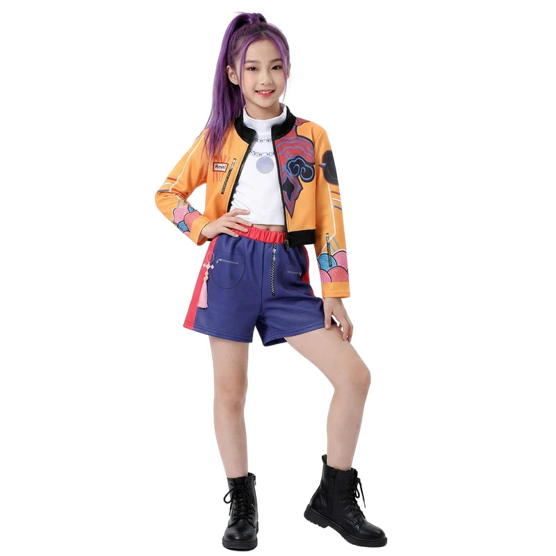 Girl Rumi Character Costume ZoeMi Trend Outfit Singer Dance Performance Wear Halloween Party Festival Carnival - product image 2