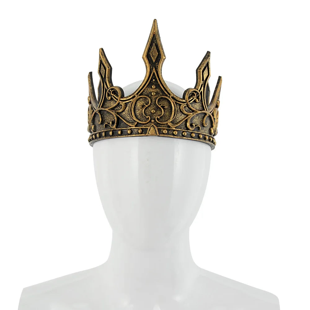 Royal King Crown – Gold or Silver Medieval Costume Headpiece