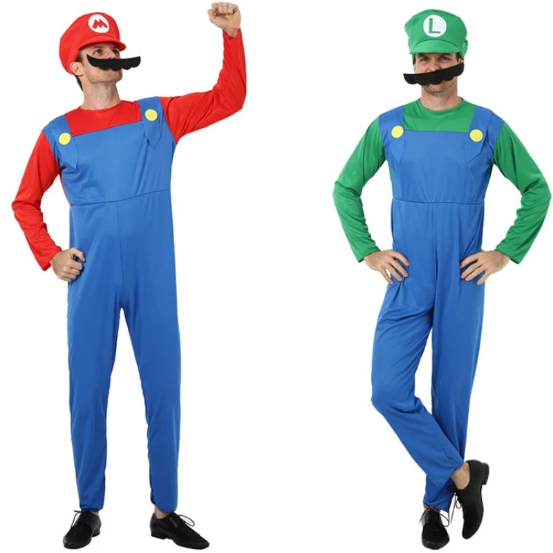 Super Green Plumber Hero Bros Halloween Costume for Adults - product image 2