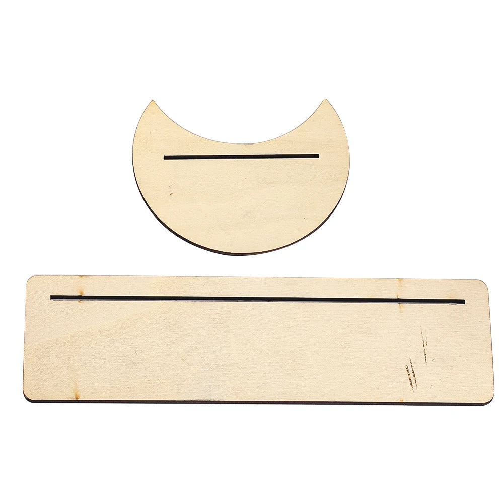 Sun & Moon Wooden Tarot Card Display Stand – 2 Piece Set