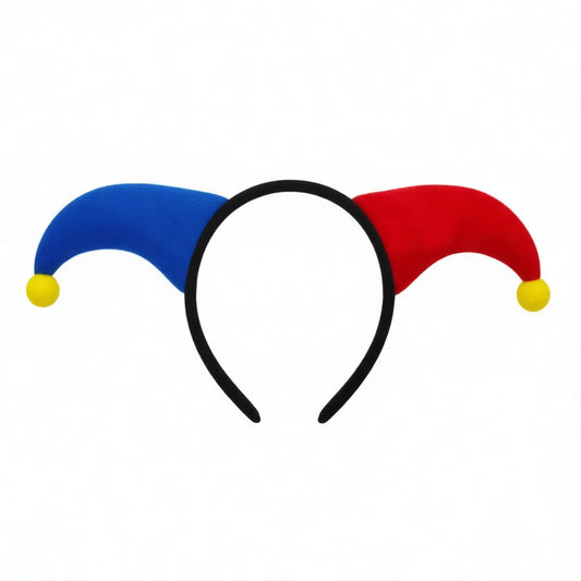 Clown Headband Halloween Costume Decorations Hair Hoop Performance Decorative Props Hat - Black White 1Pc