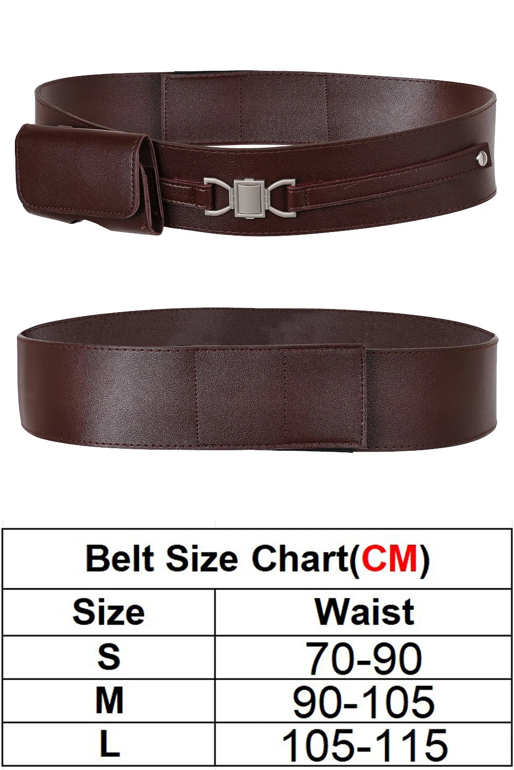 Juedi Knight Anakin Belt Black Brown Movie Space Battle Costume Fantasy Costume - Brown / L