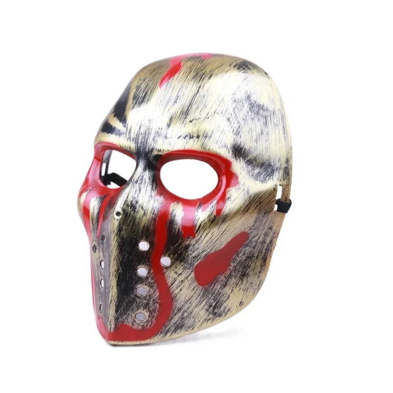 Horror Bleeding Masks Ghost Face Mask Halloween Scary Person Mask Demon Cosplaying Show - YELLOW