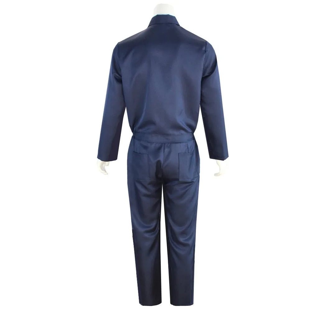 Halloween Myers Costume Michael Outfits Anime Bloody Killer Cos Jumpsuit Horror Mask - Costume mask / S
