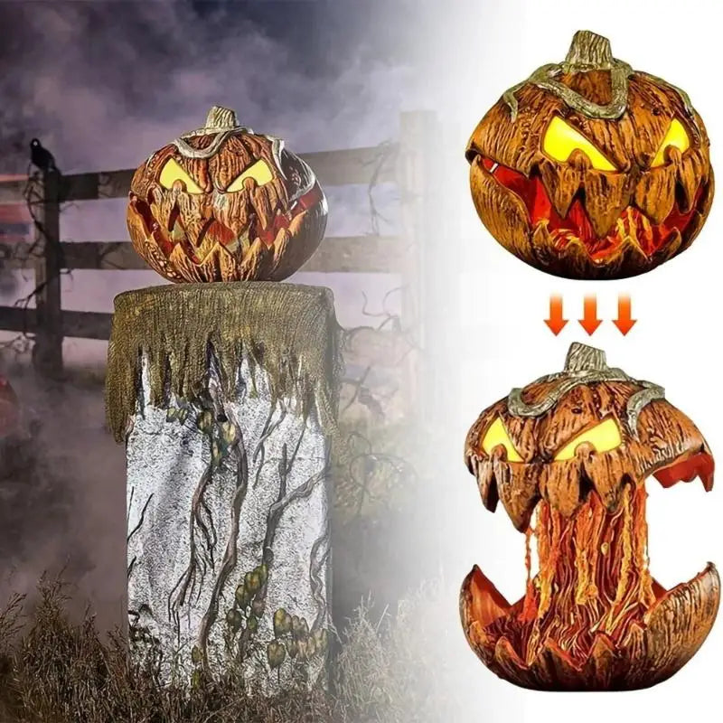 Thrilling Pumpkin Decoration Sound Lifting Pumpkins Head Light