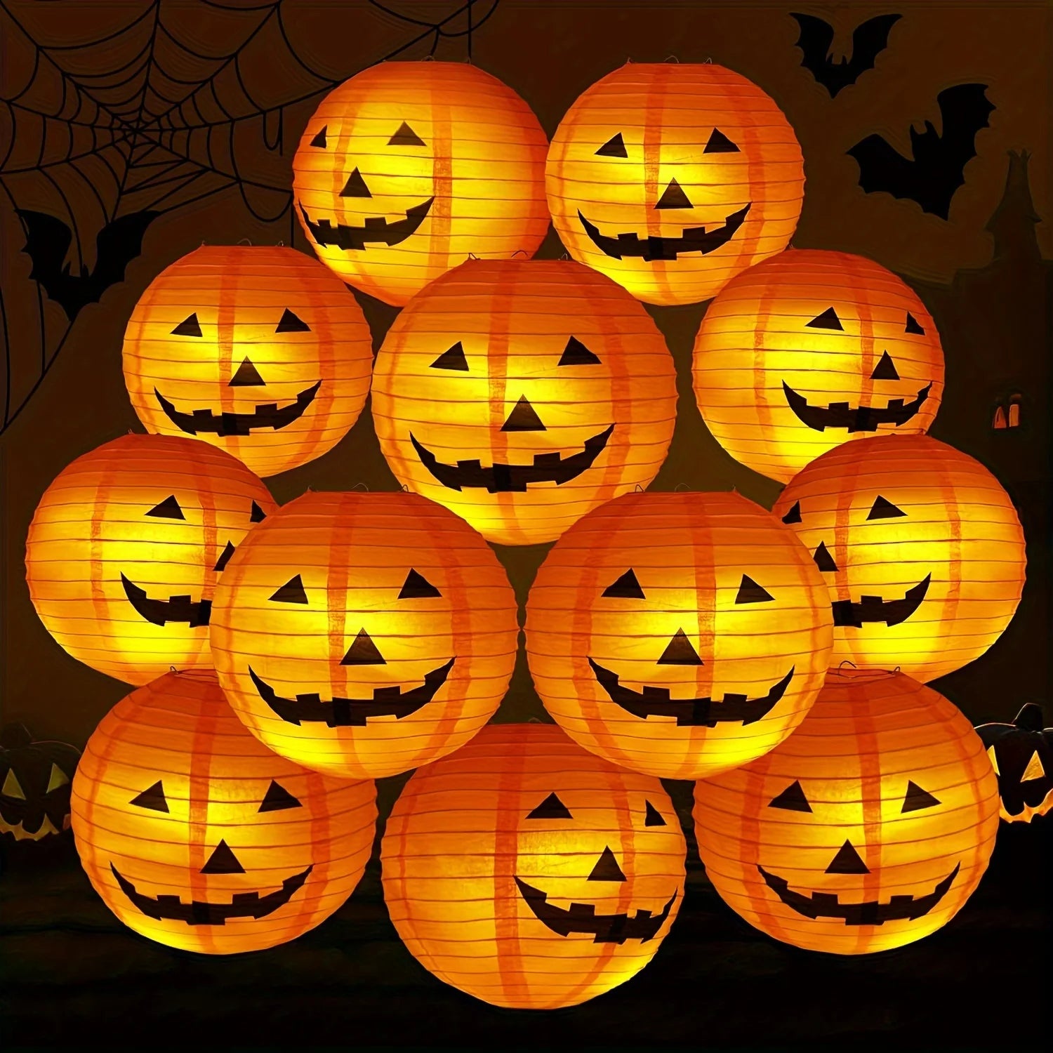 2pcs Halloween Pumpkin Lanterns for Halloween Decoration Jack - O' - Lanterns - product image 2