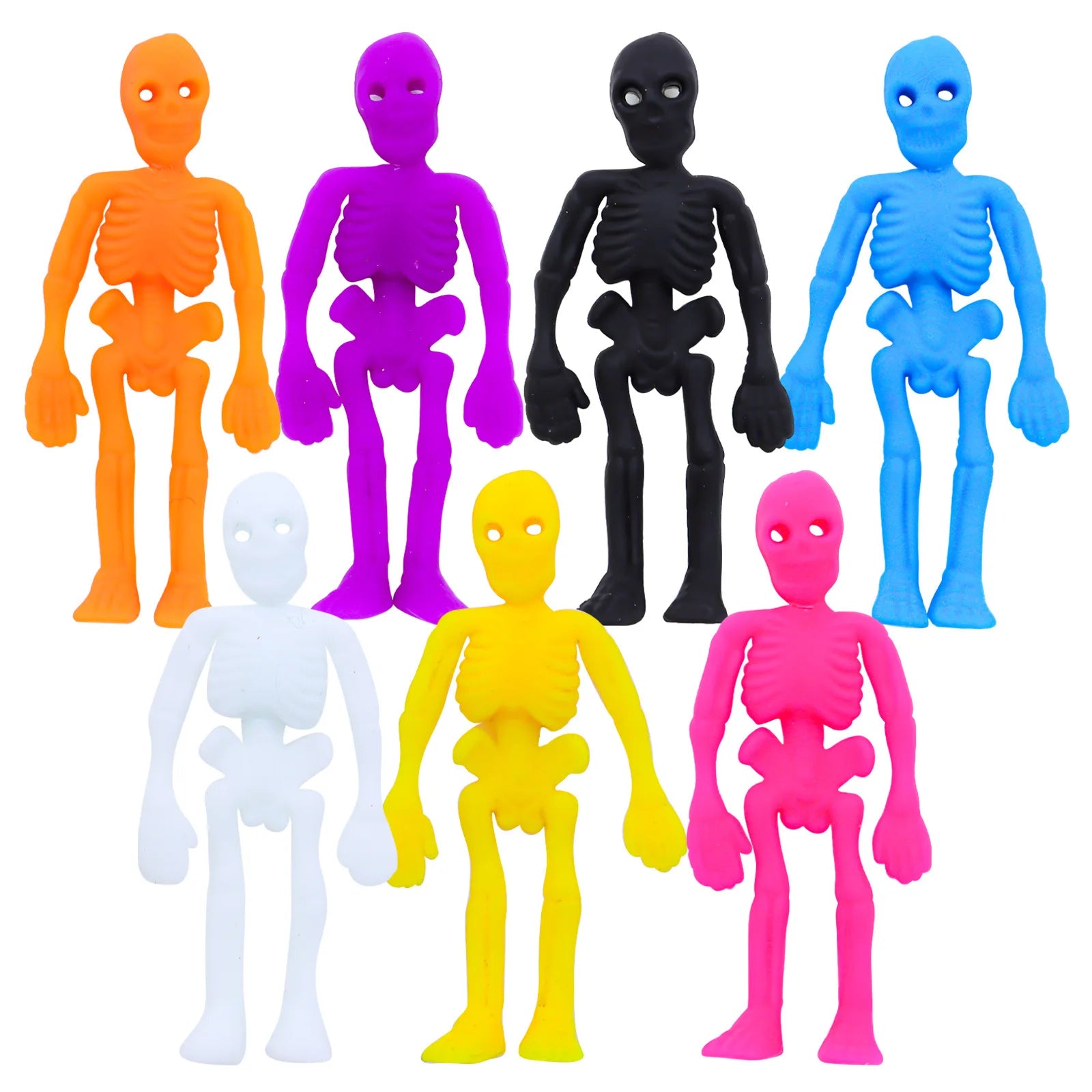 10PCS Halloween Fidget Toys Skull Pumpkin Stress Relief Sensory Toys for Boys Girls Halloween Party Favors - product image 2