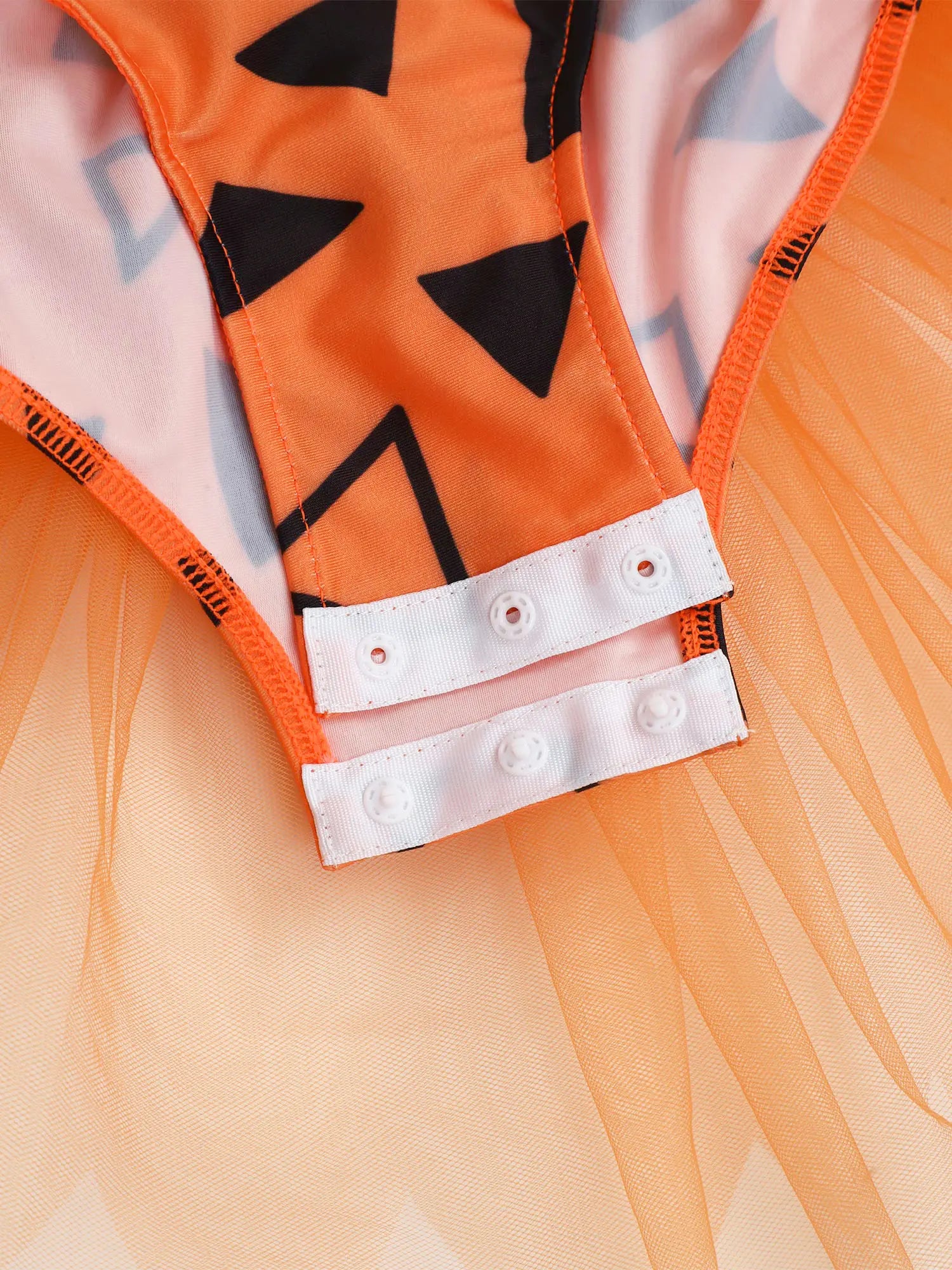 Kids Girls Halloween Theme Party Caveman Flintstone Primitive Man Cosplay Costume 3D Bone Decor Mesh Tutu - product image 4