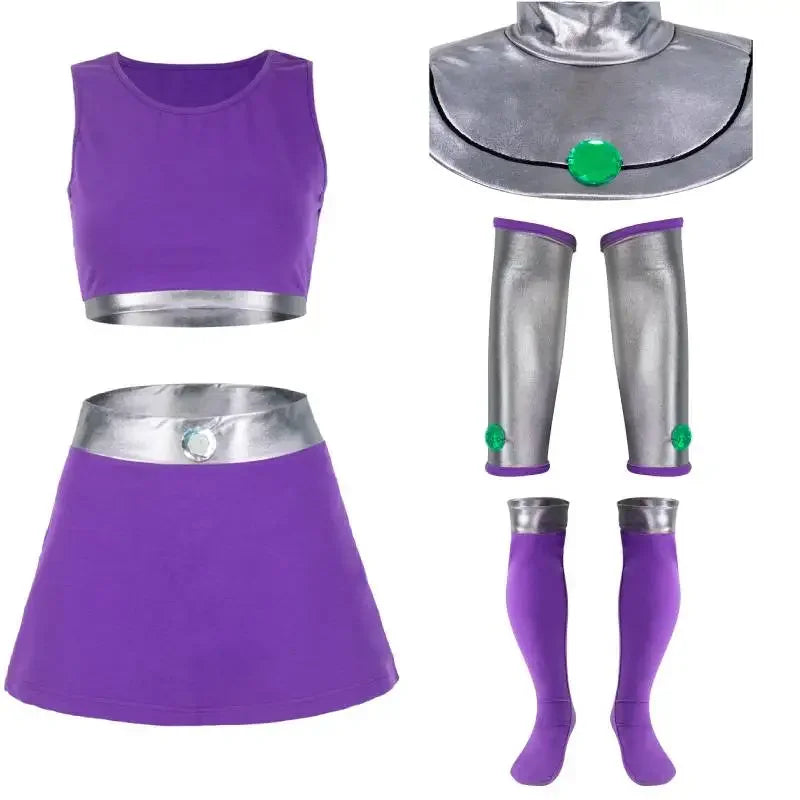 Wenam-Costume De Princesse Galactic Princess Violet Pour Femme, Tenue D'Halloween, , Galactic Princess,