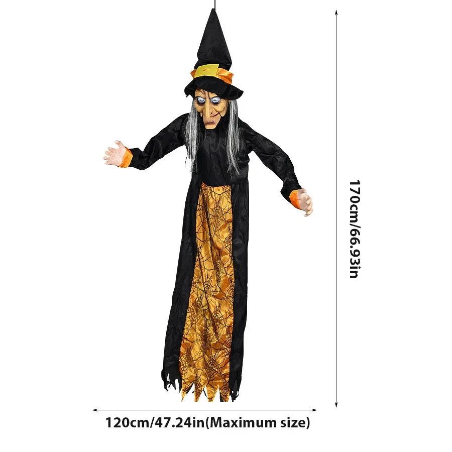 Halloween Witch Ghost Decor Horror Pendant Glowing Prank Props Electric Toys - product image 6