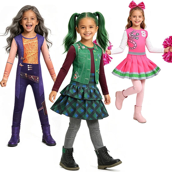 Girls' Zombies-Inspired Halloween Costumes – Willa & Cheerleader Designs