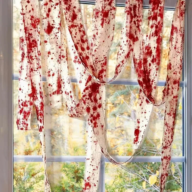 Halloween Bloody Gauze Roll Fake Blood Bandage Wrap Creepy Mummy Zombie Costume Fake Blood Creepy Accessories - product image 3