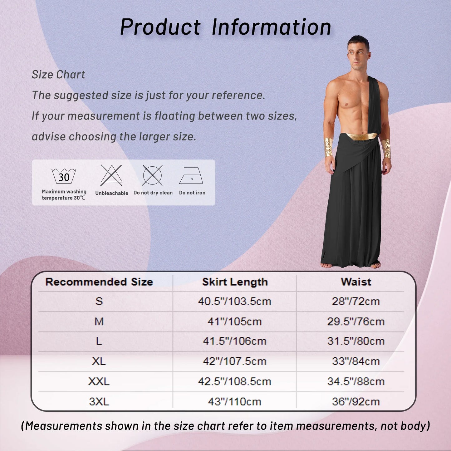 Men's Halloween Ancient Greek God Toga Costumes Roman Emperor Robe Short Sleeve Metallic - White A / 3XL