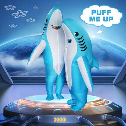 Inflatable Shark Costume Air Blow Up Jaws Jumpsuit for Adult Kids Halloween Carnival Funny Carcharias Suit - product image 3