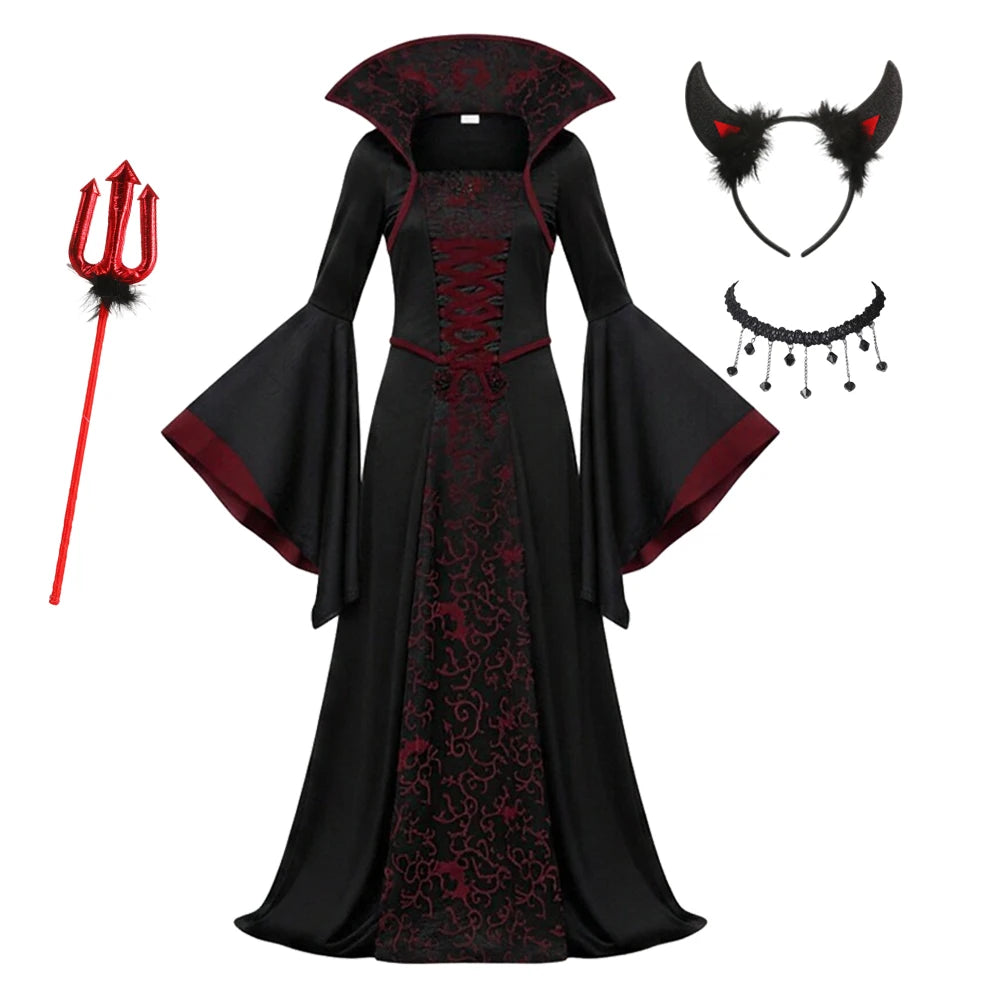 Girls' Ghost Bride Gothic Costume Dress Kids Vestidos Clothes - product image 11