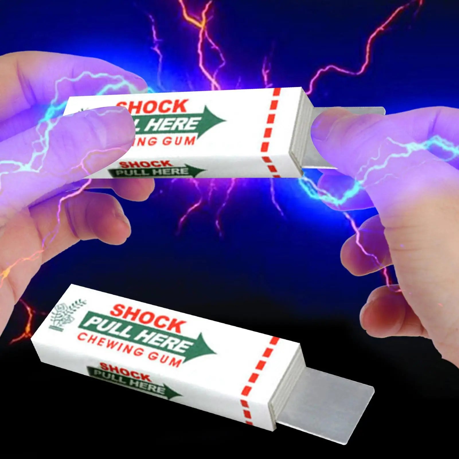 1PCS NEW Electric Shock Chewing Gum And Magic Just kidding little toy Prank Toy For Teasing friends Easy April Fool's Day