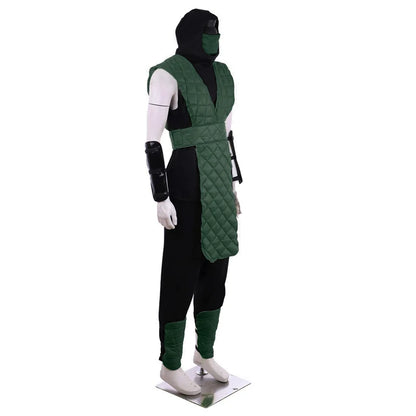 Game Mortal X Scorpion Costume Sub-Zero Costume Yellow Blue Battle Combat Men's Outfit - YELLOW / L
