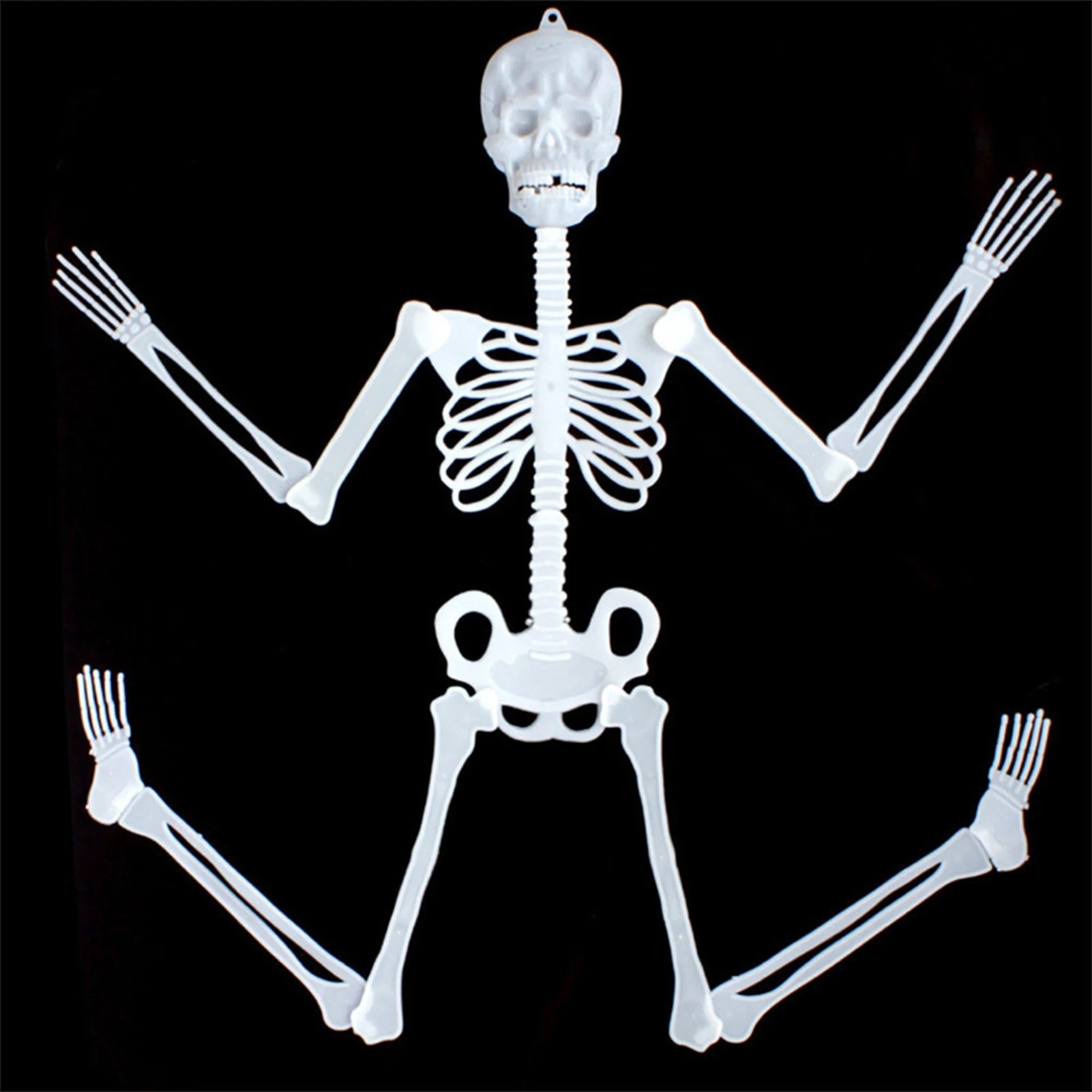 Glowing Skeleton Halloween Decor 32cm Scary Haunted House Props for Party - product image 5