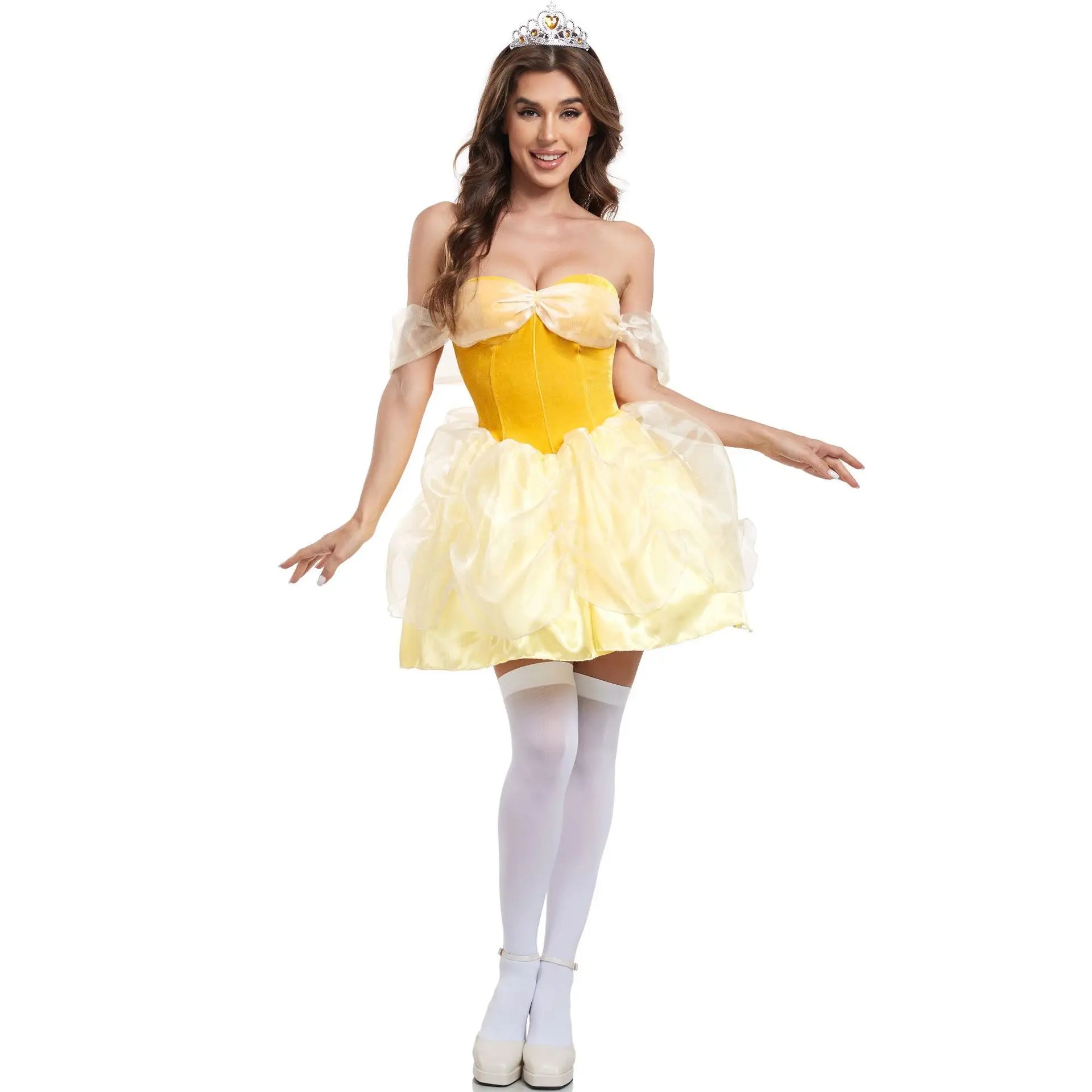 Princess Peach-Inspired Costume for Women | Pink Video Game Dress