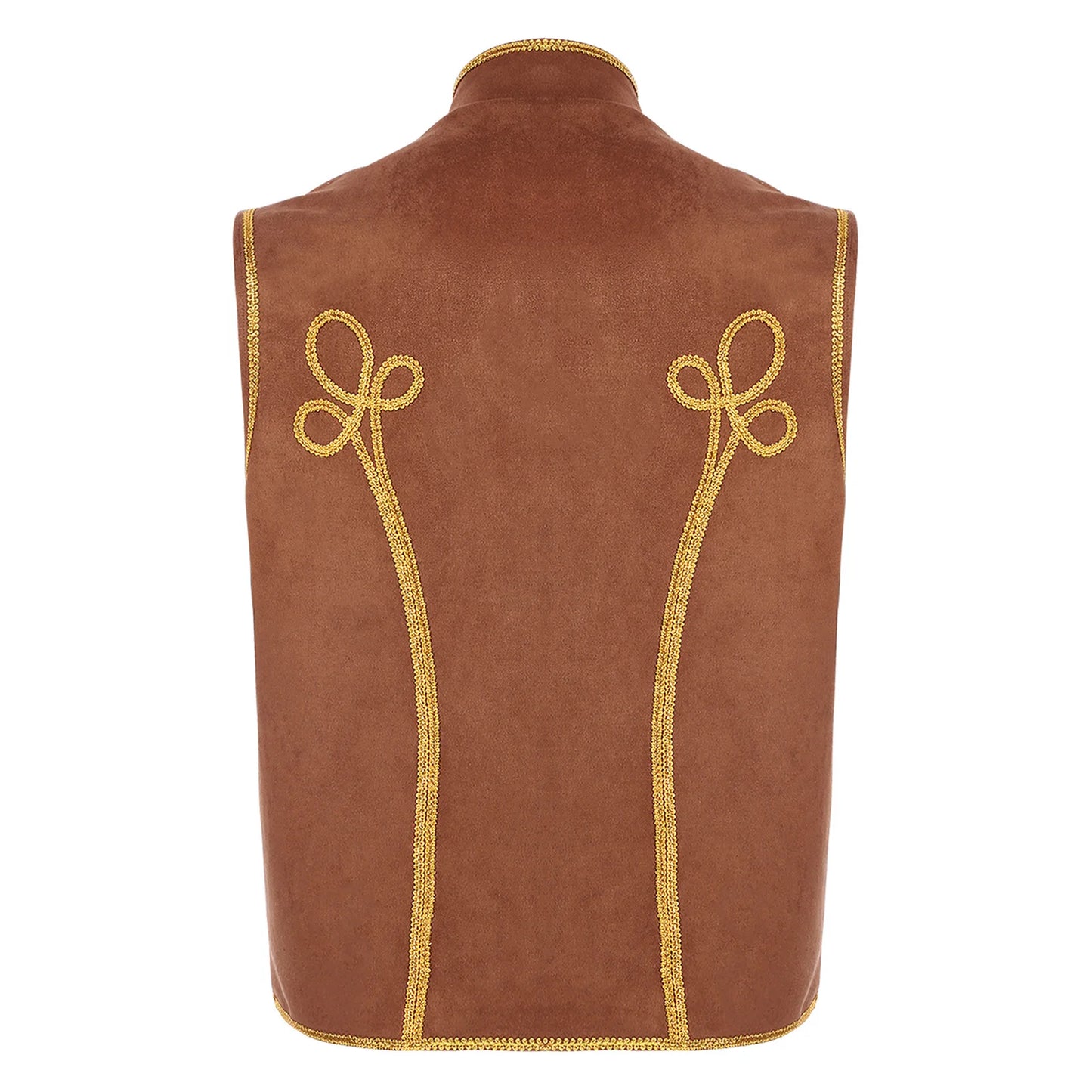 Men's Halloween Medieval Renaissance Costume Punk Costume Stand Collar Gold Trimming Gold - Green / XXL