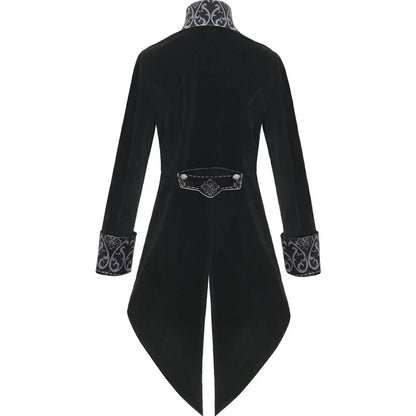 Halloween Formal Costume Men's Steampunk Coats Plus Size S-3XL Men's Medieval Retro Jacket - Black / XL
