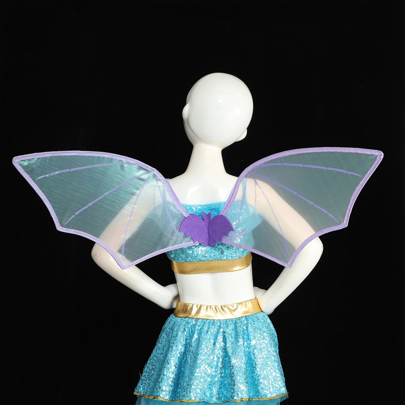Bat Costume Dress Up Wing Vampire Witch Wing Halloween Cosplay Party - view 2