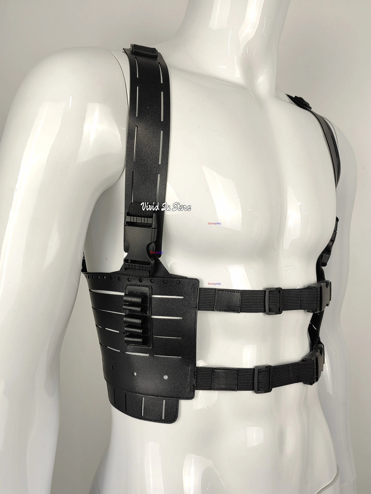 Residenttttt Evil Requiem Leon S for Halloween Costume and Kennedy Tactical Harness - suspenders / ADULT L