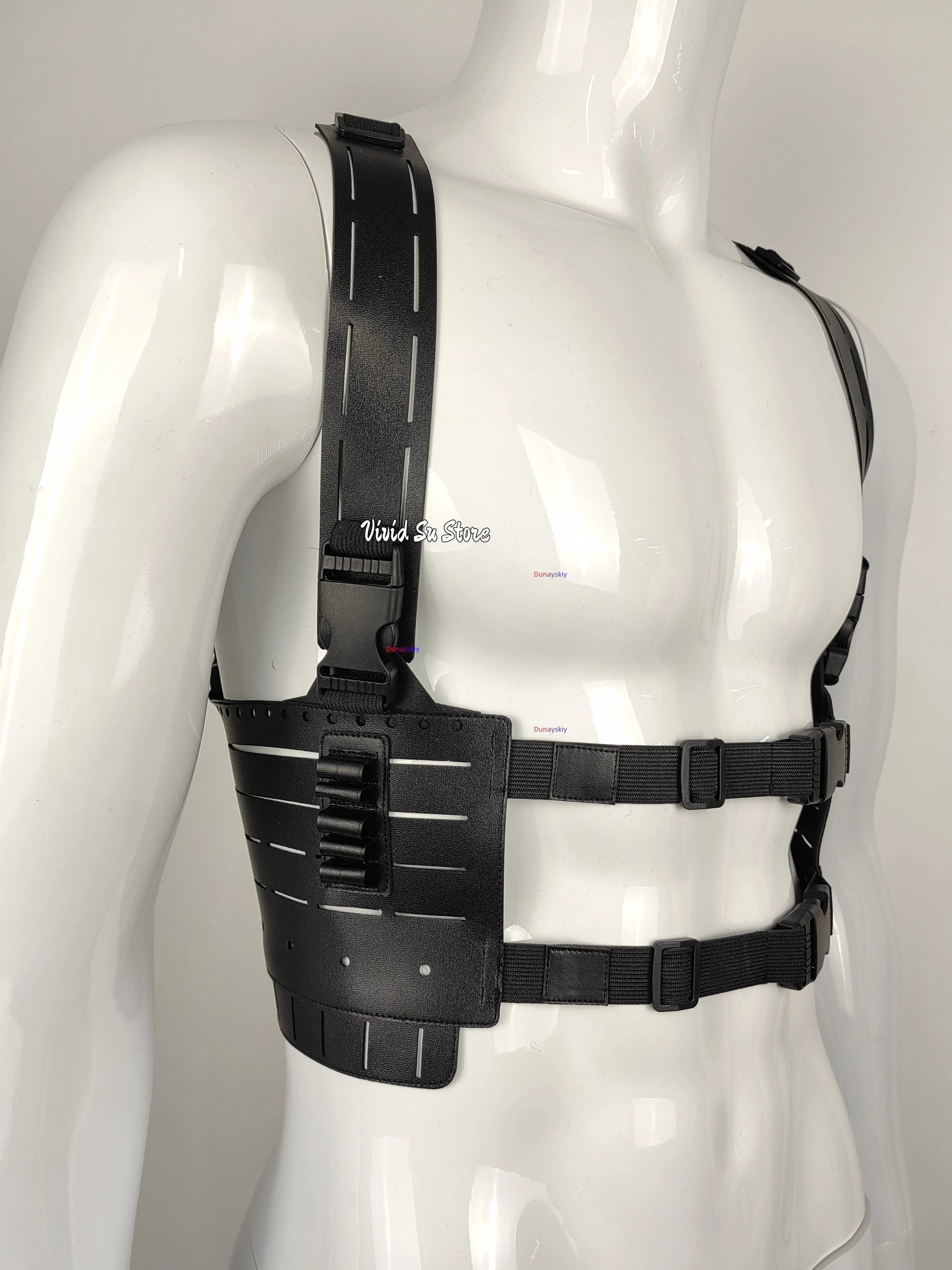 Residenttttt Evil Requiem Leon S for Halloween Costume and Kennedy Tactical Harness - suspenders / ADULT L