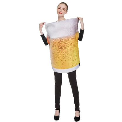 Couples beer mug fun food Munich Jumpsuit Costume - alternate view 3