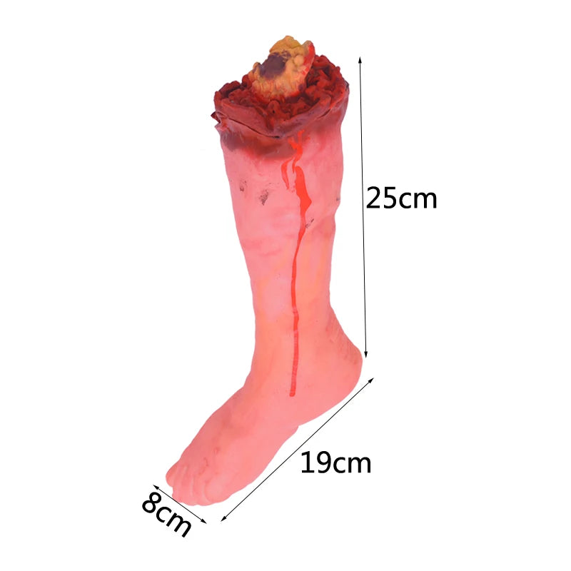 Horror Halloween Party Props Scary Bloody Fake Hand Finger Leg Foot Heart for - product image 10