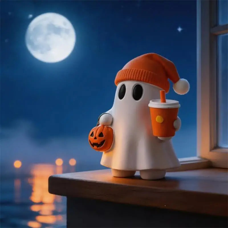 Cute Halloween Ghost Miniature Spooky Desktop Ornament House Decor Creepy - product image 2