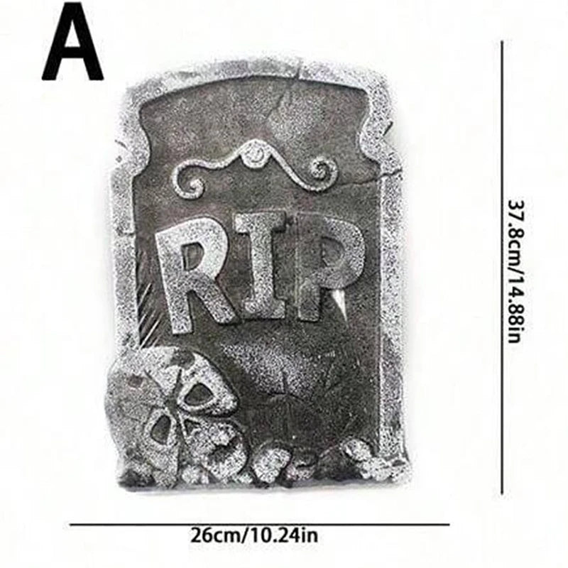1PC Halloween Foam Tombstone with RIP Letters Scary Graveyard Decoration for Yard Haunted House Party Display - product image 8