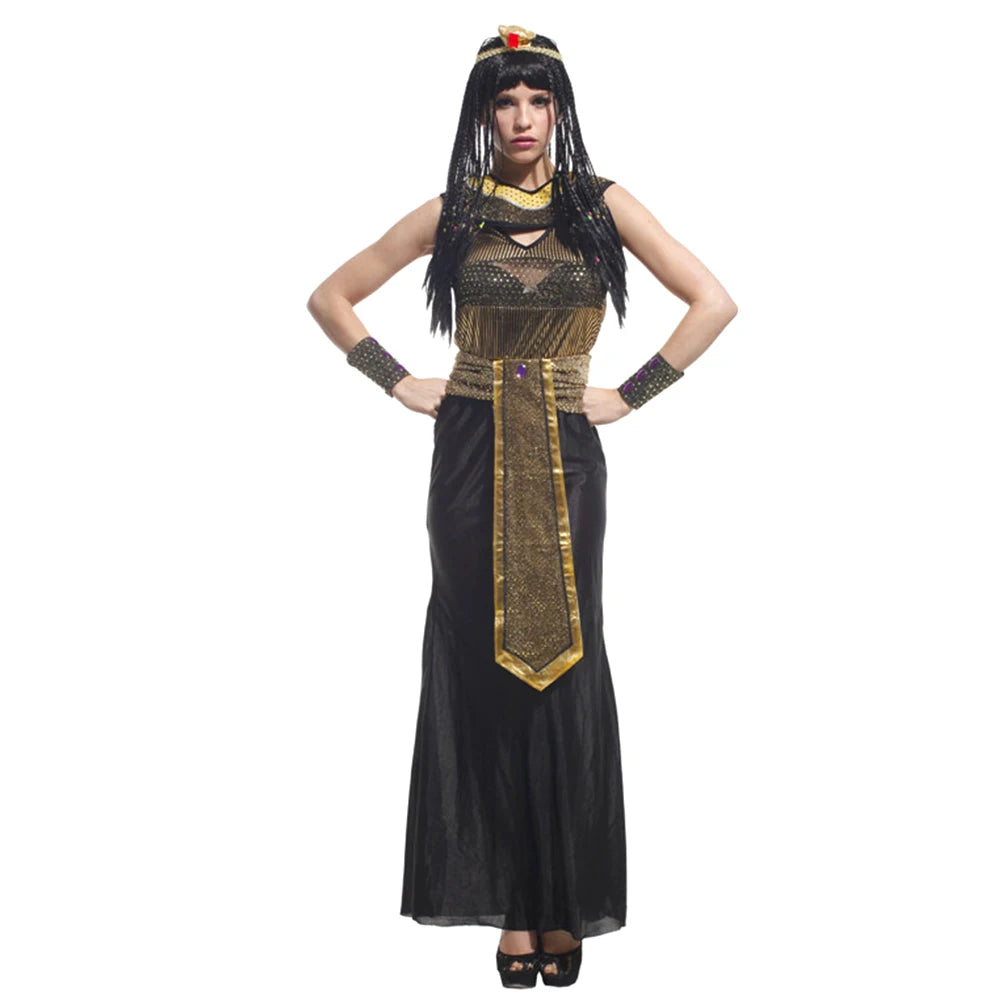 Couples Medieval Ancient Egypt Egyptian Pharaoh King Cleopatra Queen Costume - alternate view 6