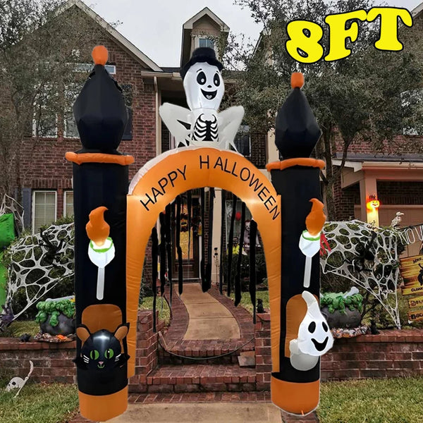 Halloween Inflatable Arch Toys Model Built-in LED Light Pumpkin Prop Outdoor Indoor Home Garden Party Terror - product image 1
