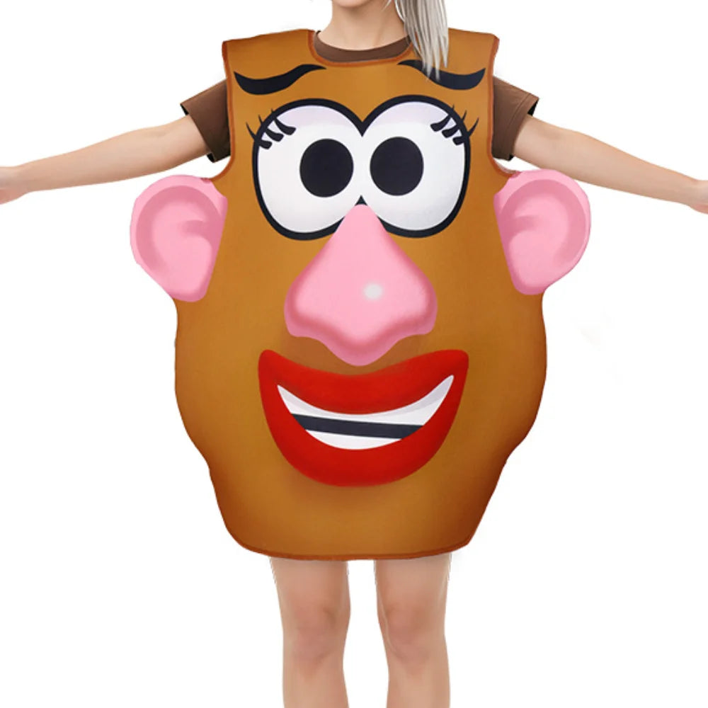 Potato Head-Inspired Costume – Adult & Kids Funny Dress-Up