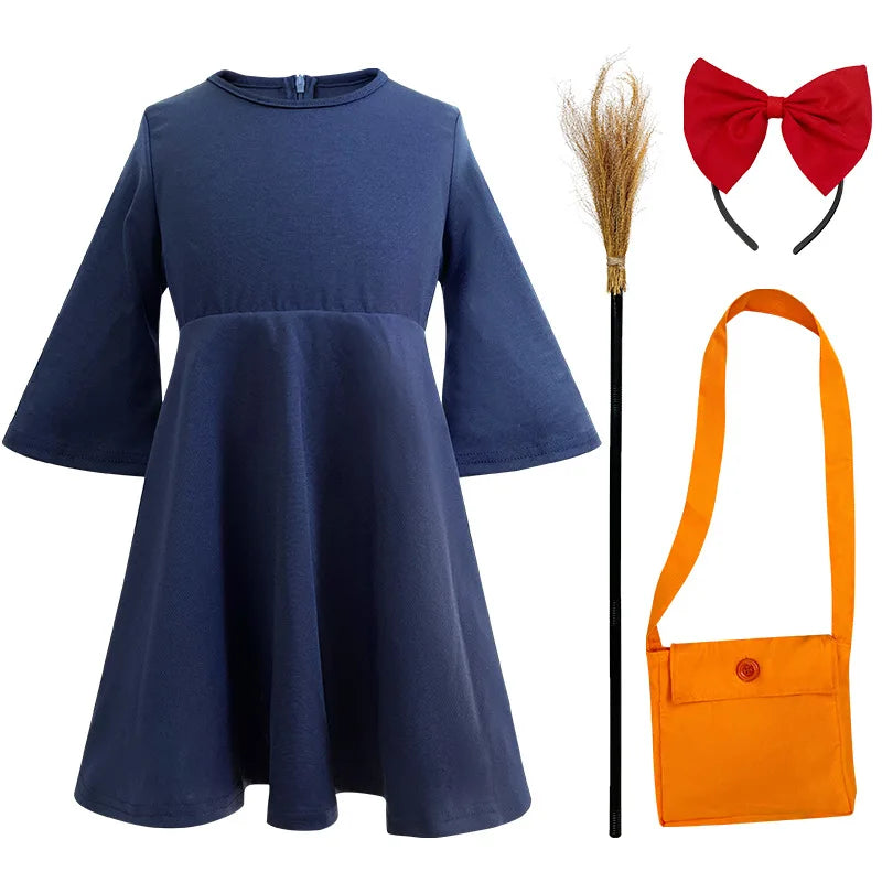 Kids' Anime Little Witch Miyazaki Hayao Cos Kiki Costume - alternate view 8