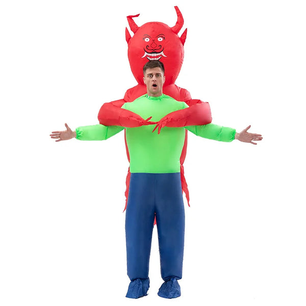 Halloween Prank Props Inflated Garment Stage Performances Haunted House Horror Props Half Body Ghost Hugging - product image 1