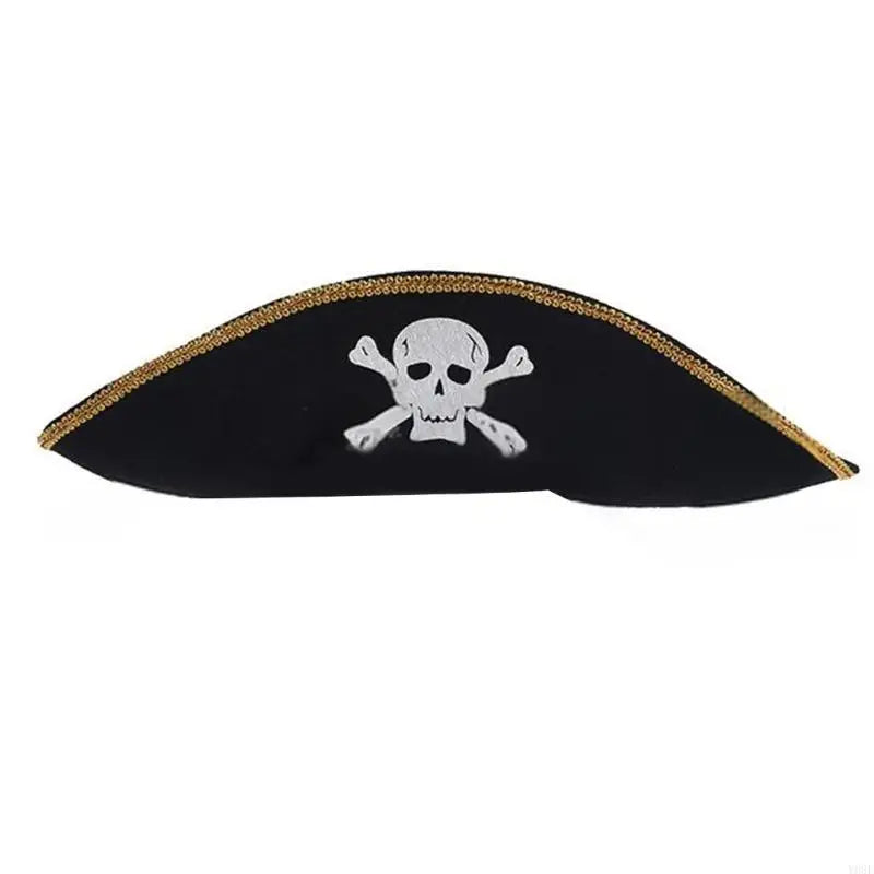 Pirate Captain Hat for Women Men Unisex Halloween Costume Pirate Hat Party Hat Y08E - product image 1