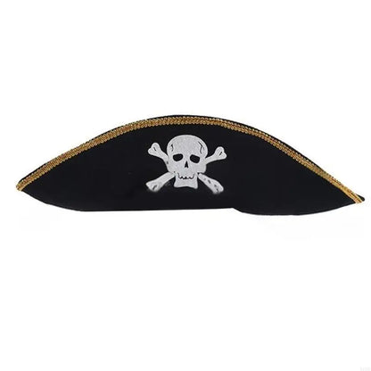 Pirate Captain Hat for Women Men Unisex Halloween Costume Pirate Hat Party Hat Y08E - product image 1