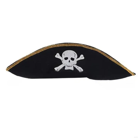 Pirate Captain Hat for Women Men Unisex Halloween Costume Pirate Hat Party Hat Y08E - product image 1