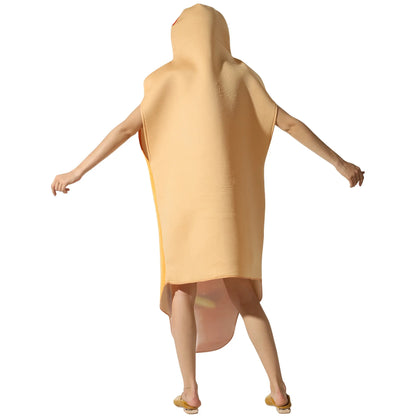 Halloween Costume Hot Dog Costume Attire Outfit One-piece Dress Performance Outfit - View 5