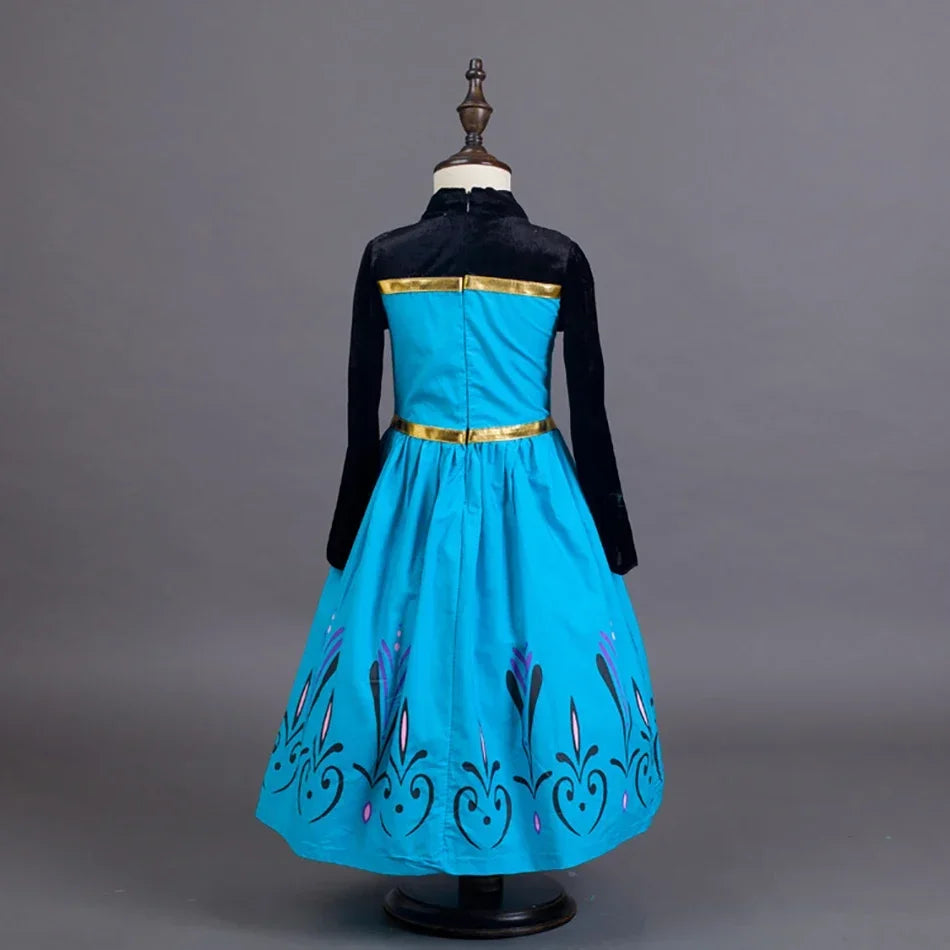 Girls Ice Queen-Inspired Halloween Costume Dress