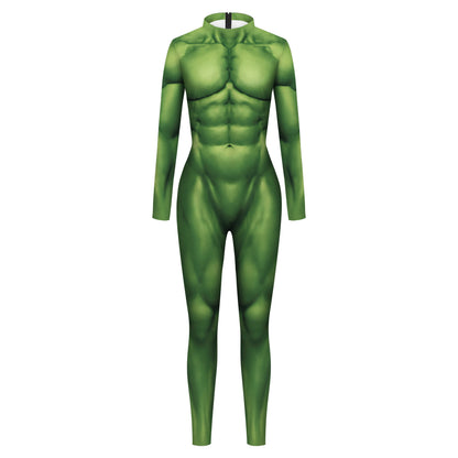 Halloween Costume for Men and Women Anime Movie Imitation Muscle Abs Digital Printing - WOMEN / M