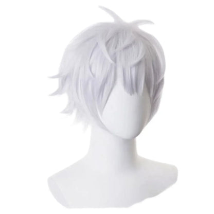 Gojo Satoru Costume Pour Hommes Anime Iforme De Lycée Perruque Trempée Costume - black / 150